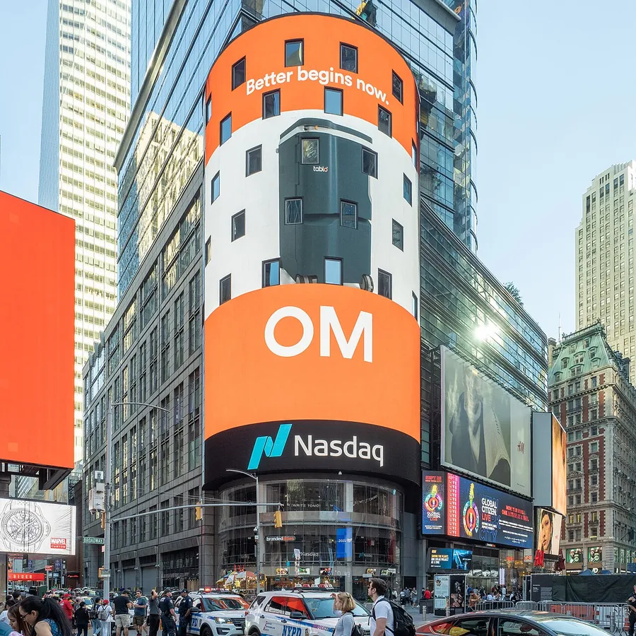 Nasdaq MarketSite in Times Square, New York.