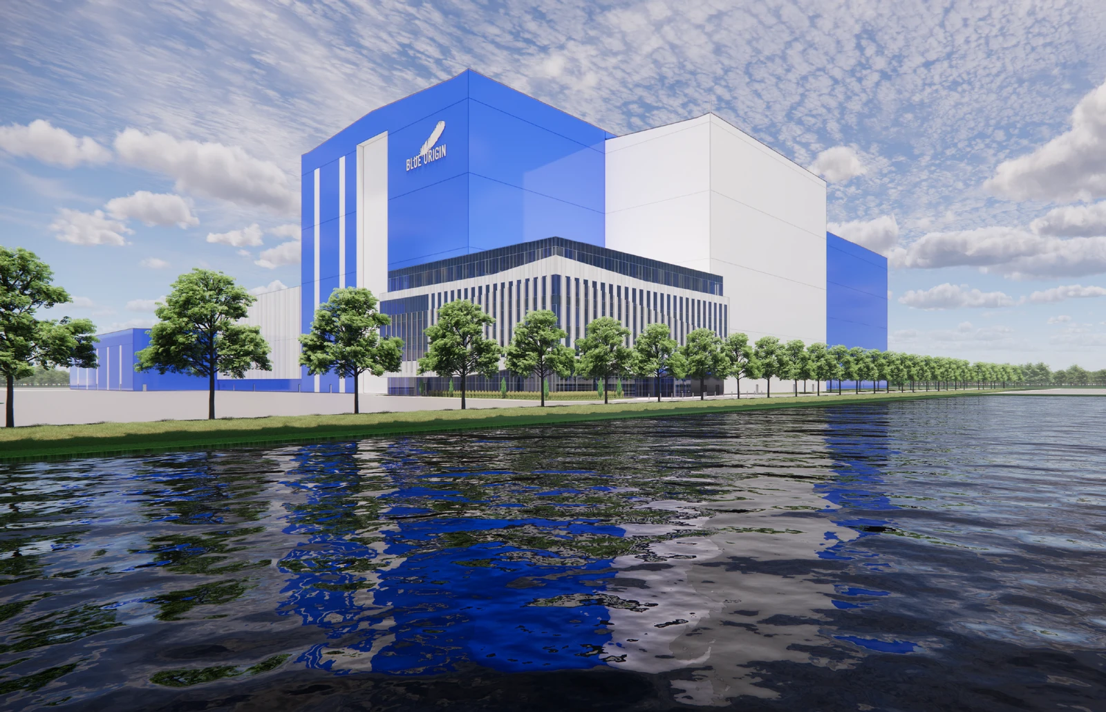 Artist’s rendering of the planned manufacturing expansion. Source: Blue Origin.